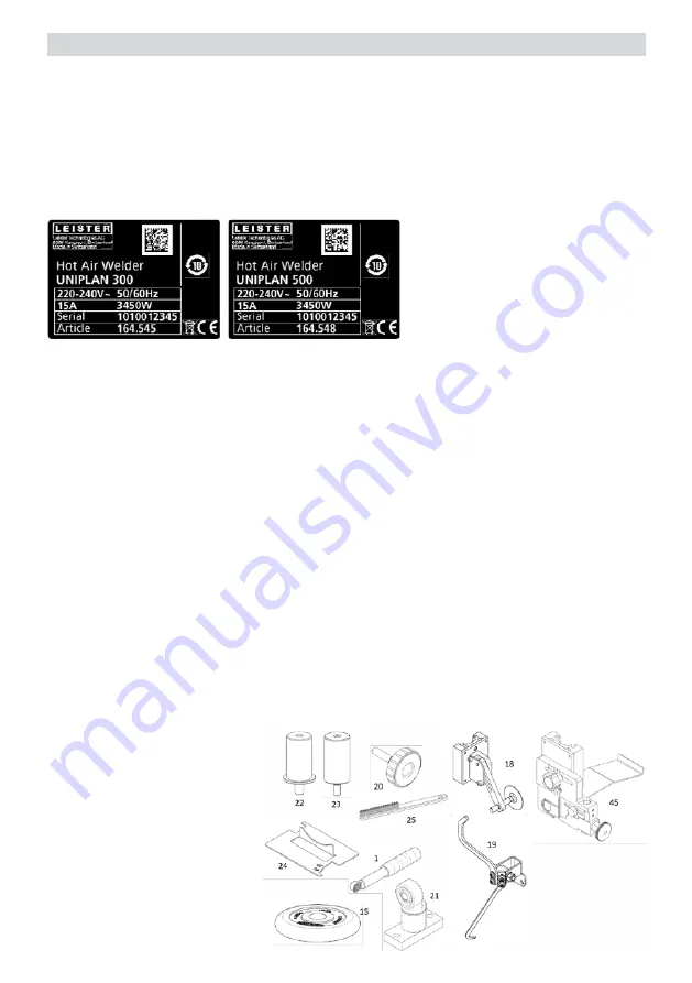 Leister UNIPLAN 300 Manual Download Page 6