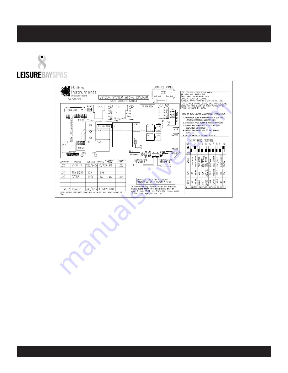 Leisure bay spas Celebrity Hilo Owner'S Manual Download Page 10