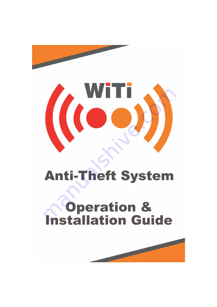 Leisure Technologies WiTi Operations & Installation Manual Download Page 1