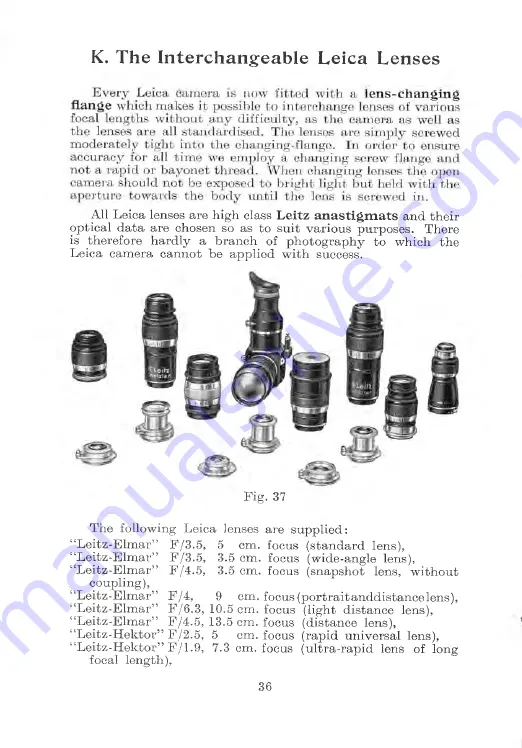 LEITZ Leica IIIa Скачать руководство пользователя страница 34