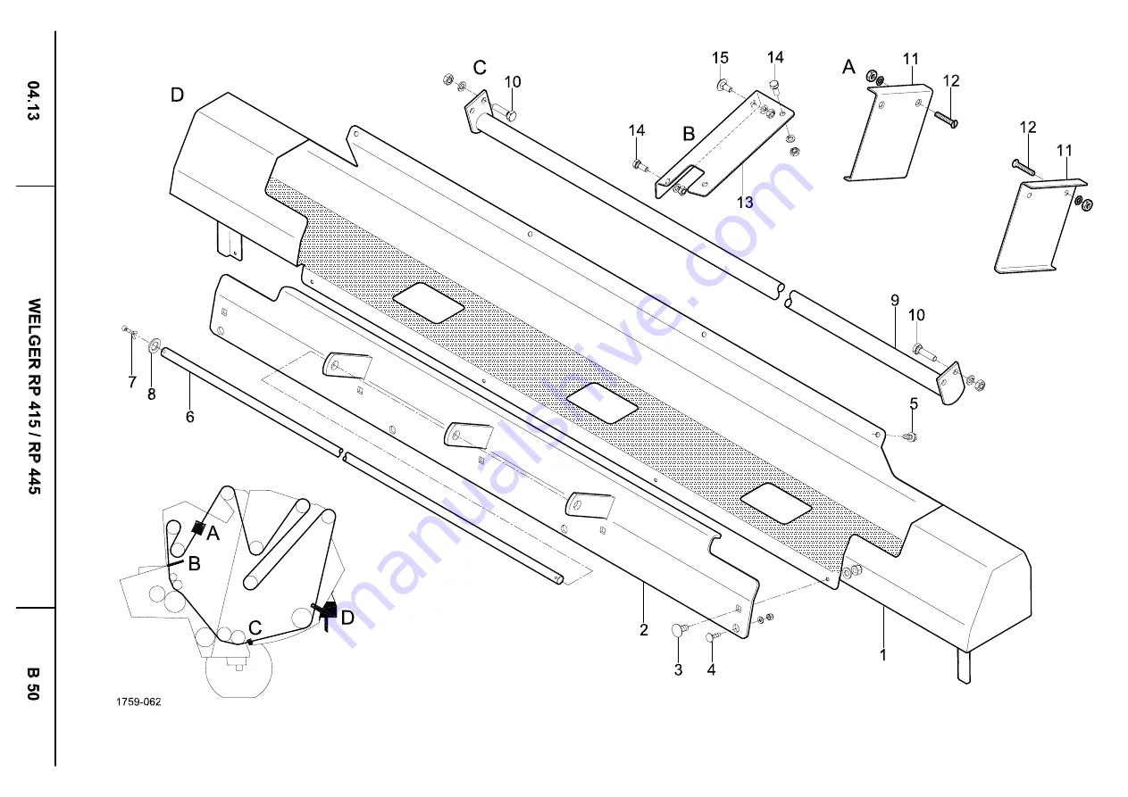 LELY WELGER RP 415 Spare Parts List Download Page 44