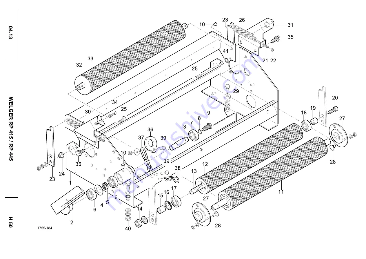 LELY WELGER RP 415 Spare Parts List Download Page 222