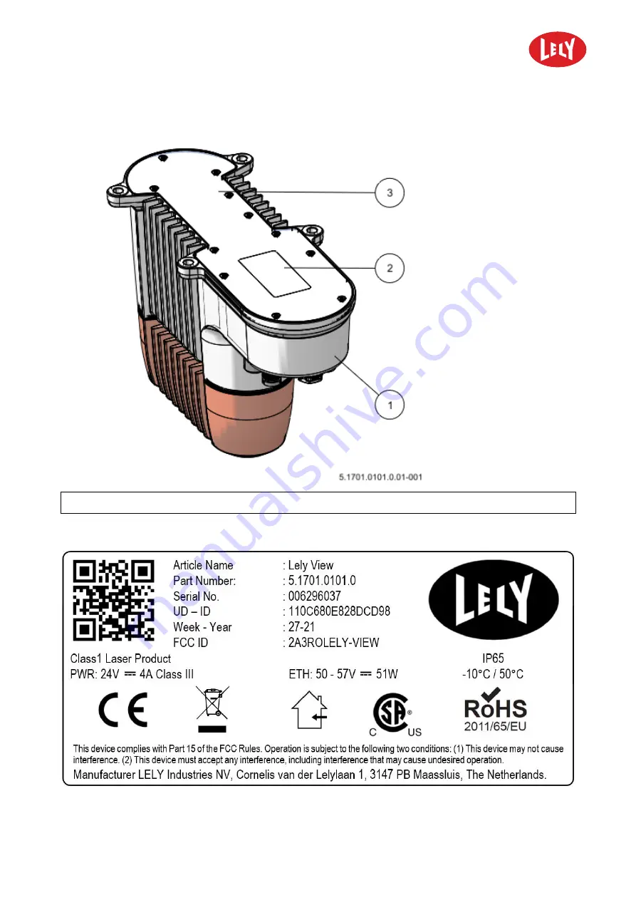 LELY 5.1701.0101.0 Installation & Operator'S Manual Download Page 8