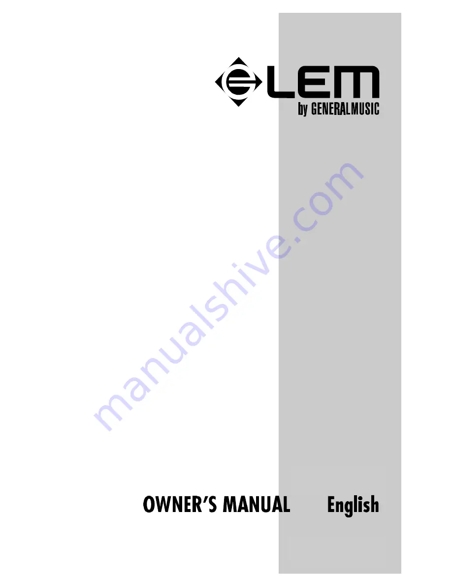 LEM Blues 12 Owner'S Manual Download Page 30