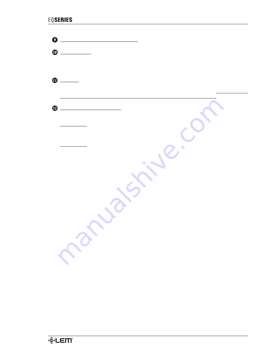 LEM EQ152 Owner'S Manual Download Page 9