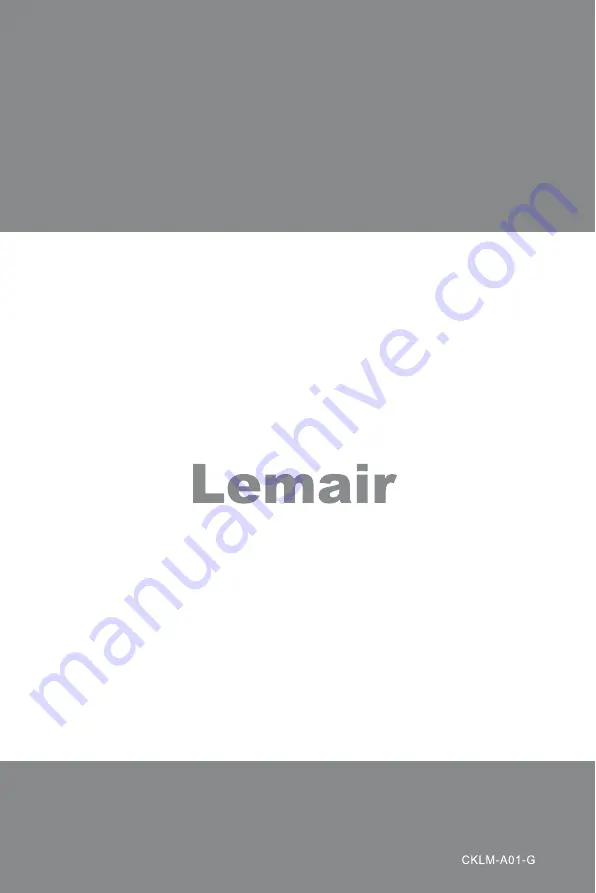 Lemair RQ-115BK User Manual Download Page 20