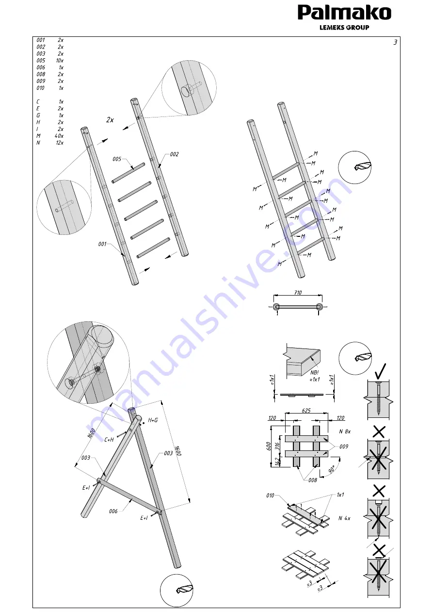 Lemeks Palmako KASPER MV100-3720-3 Assembly, Installation And Maintenance Instructions Download Page 4