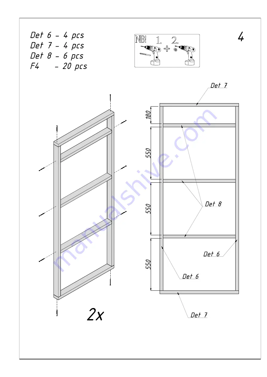 Lemeks Palmako Pavilion PAV-5040-1I Installation Manual Download Page 40