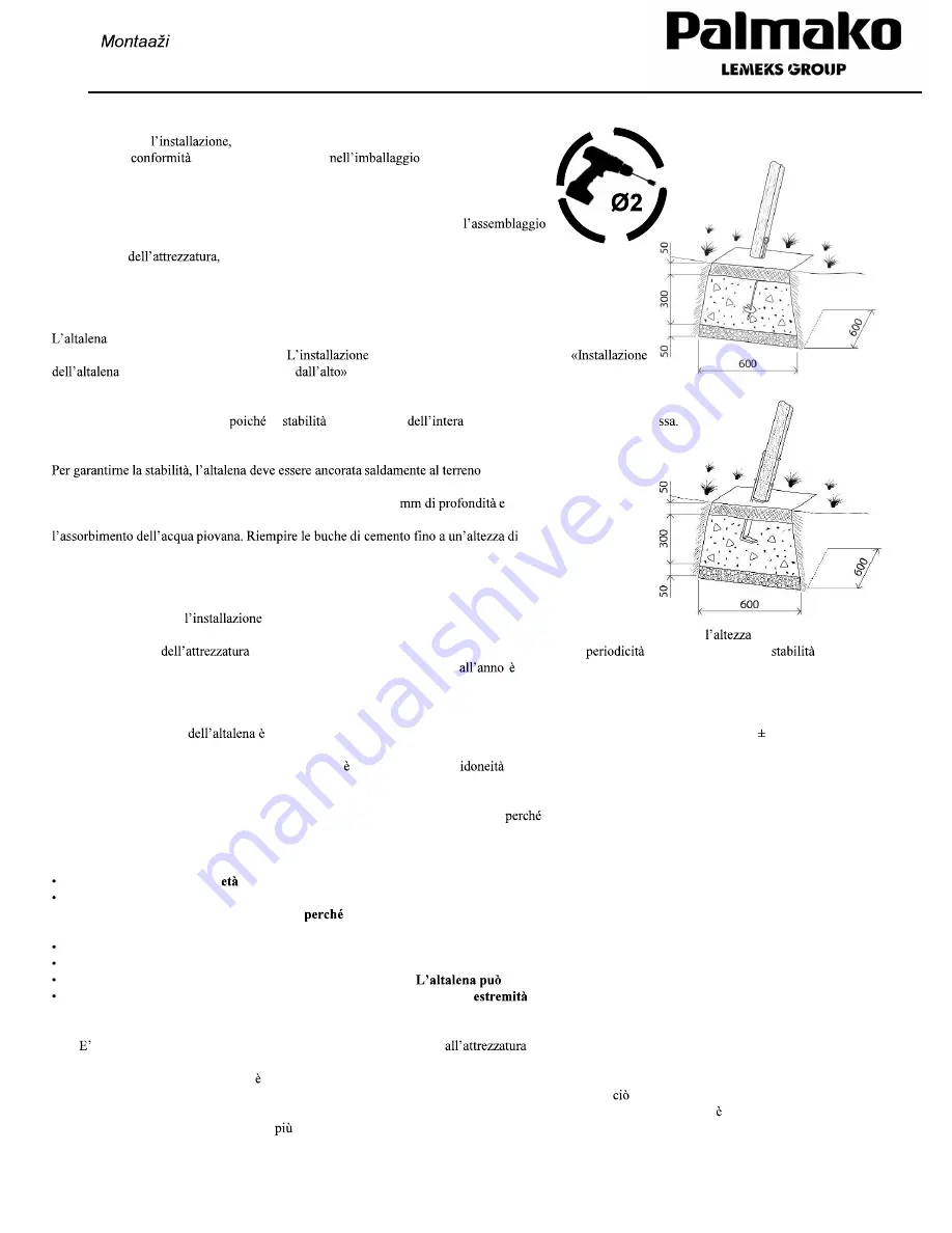 Lemeks Palmako Sofia MV90-3620 Assembly, Installation And Maintenance Instructions Download Page 9