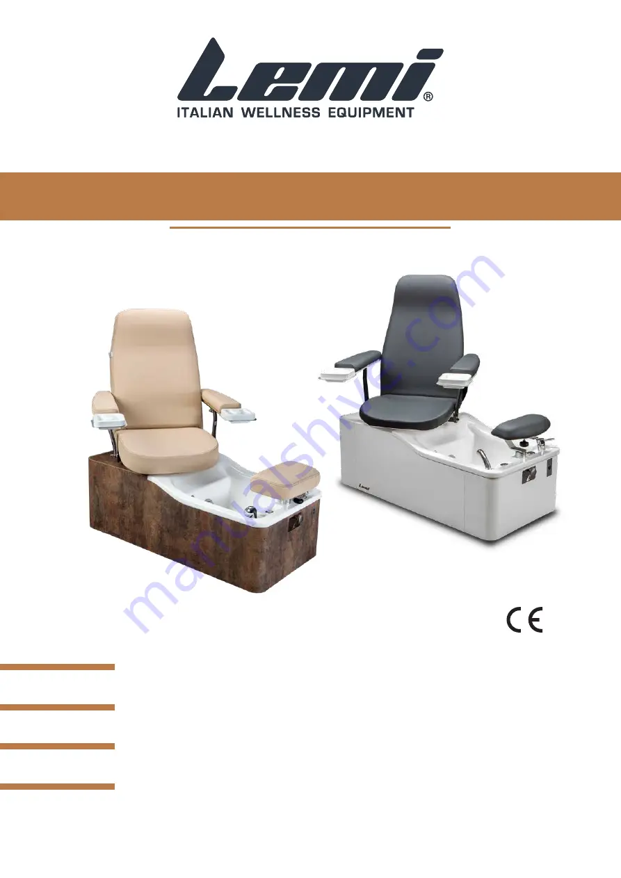 LEMI CAPRI PEDI SPA Instructions For Use Manual Download Page 1