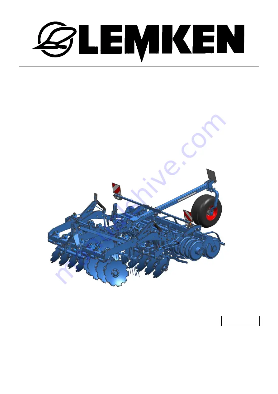 LEMKEN Rubin 12 U Скачать руководство пользователя страница 1