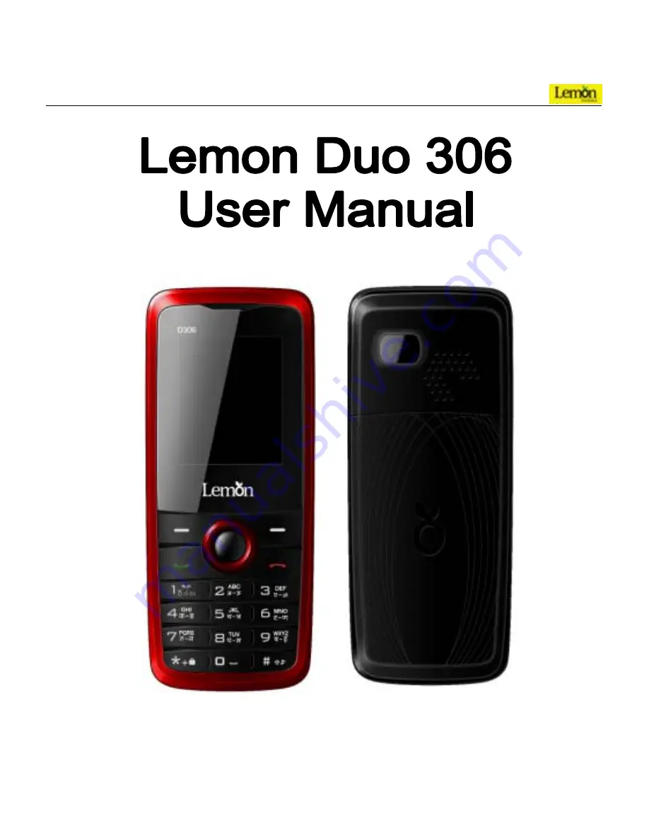 Lemon Duo 306 User Manual Download Page 1