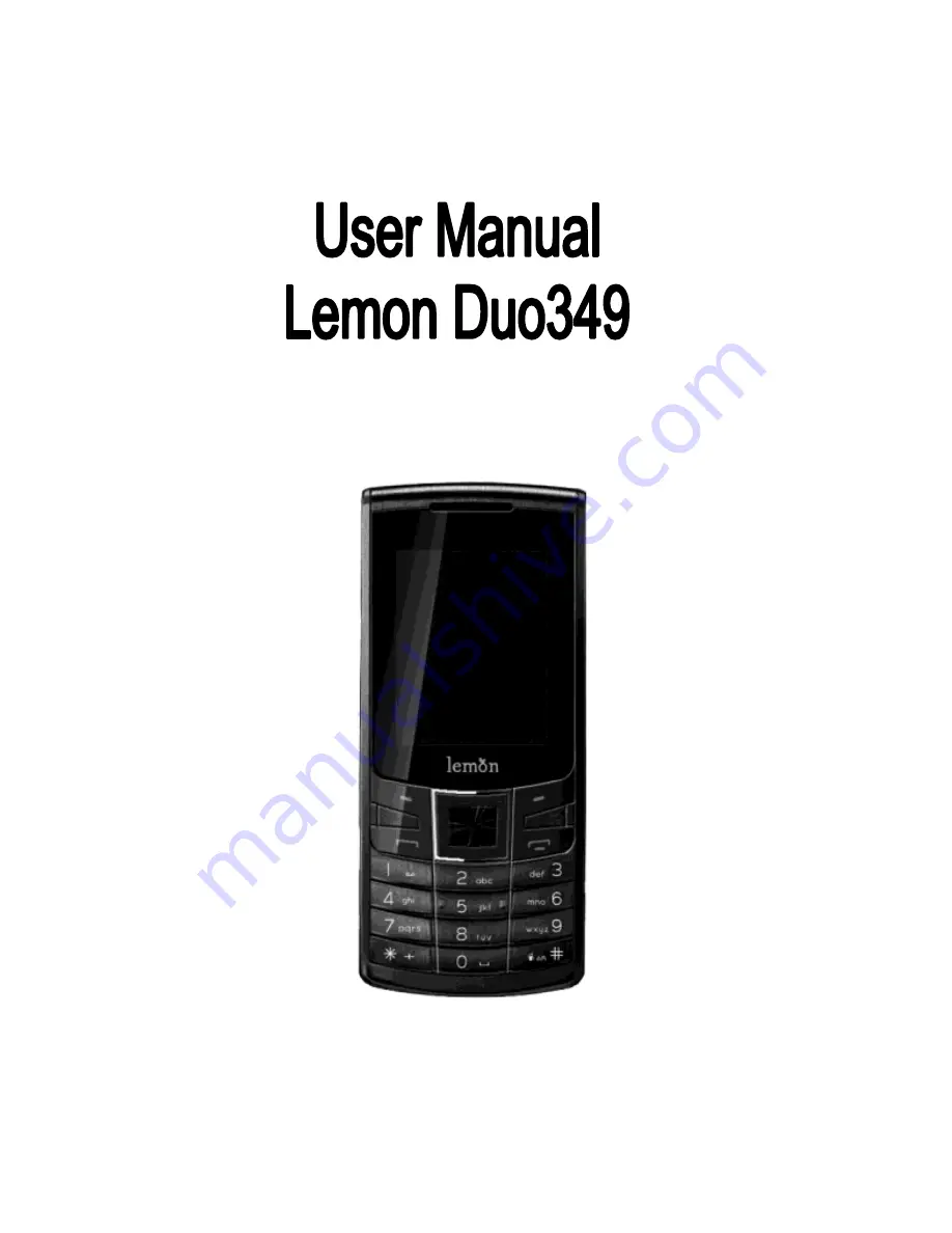 Lemon duo349 User Manual Download Page 1