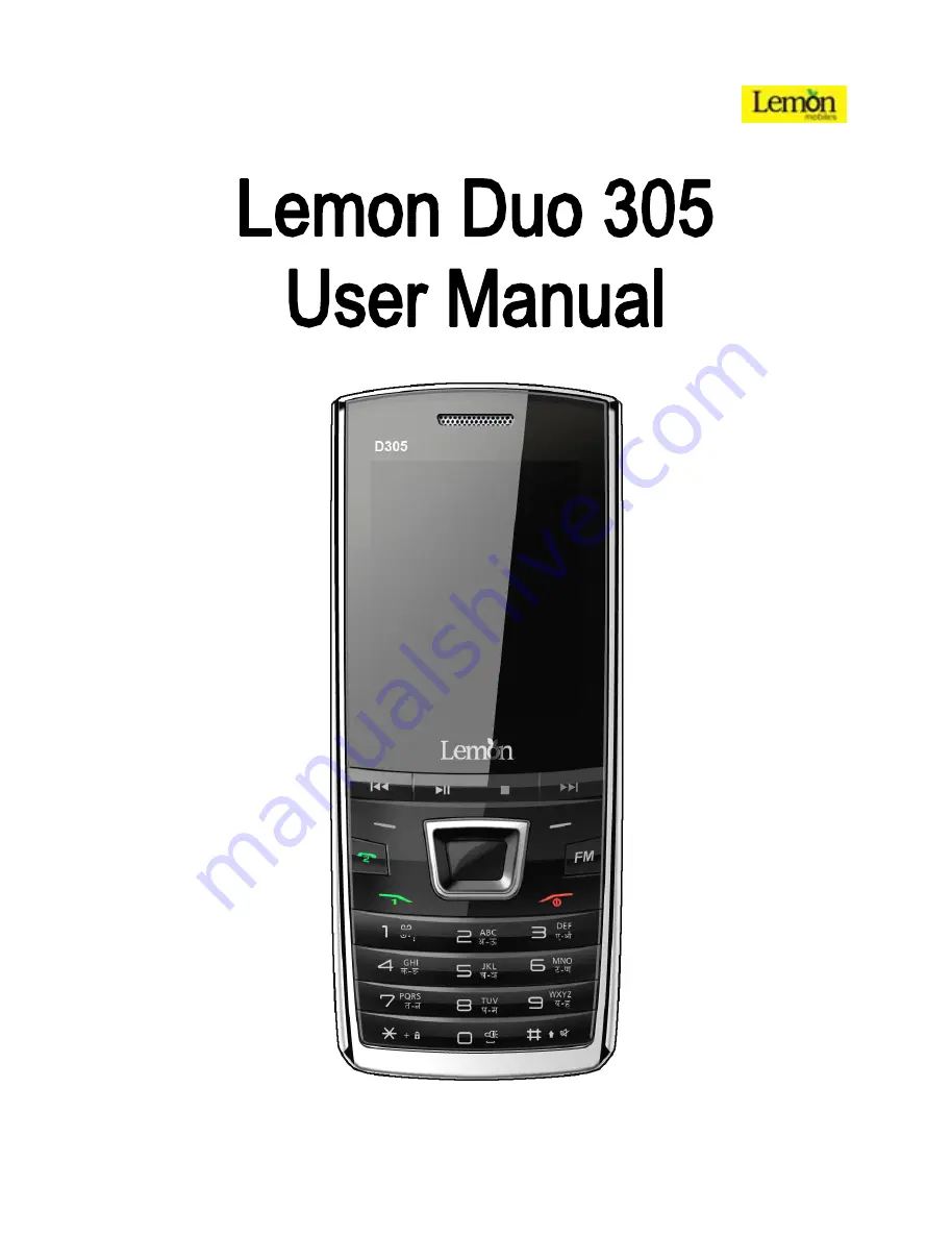 Lemon Lemon Duo 305 User Manual Download Page 1