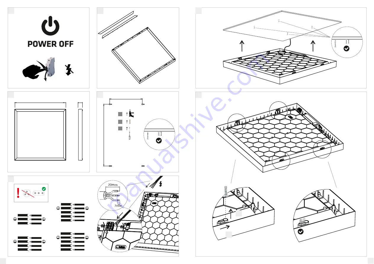 Lena Lighting SQ 600 LED Скачать руководство пользователя страница 2