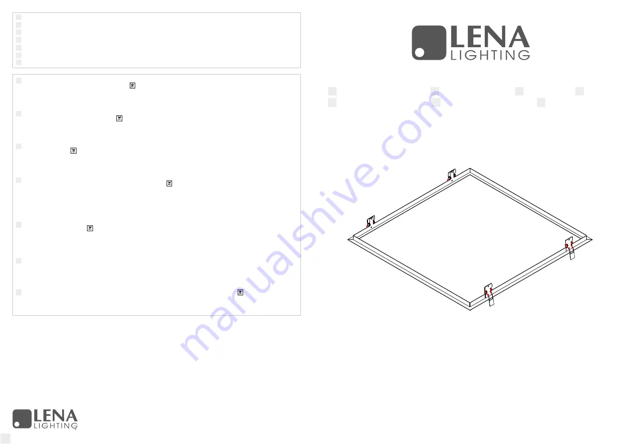 Lena Lighting SQ 600 LED Installation Instruction Download Page 4