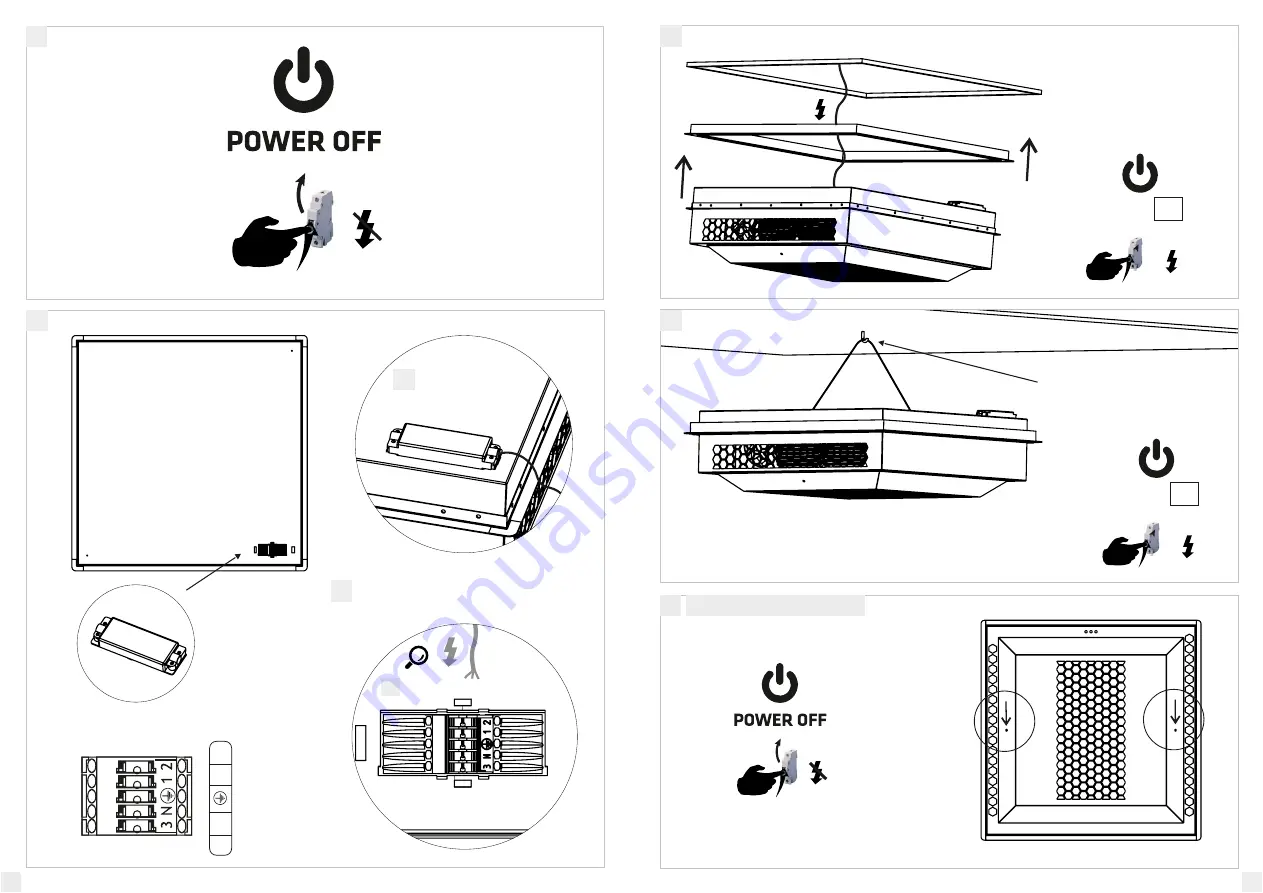 Lena Lighting UV-C STERILON SQUARE Hepa 2 PP 144W Installation Instruction Download Page 2