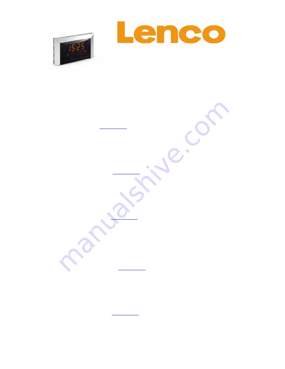 LENCO CD-334 Quick Manual Download Page 1