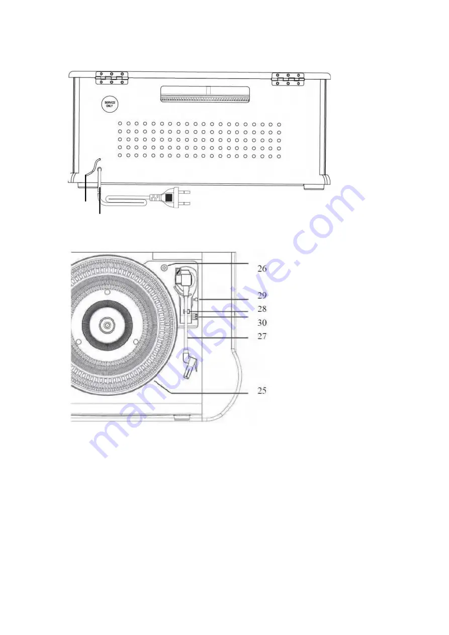 LENCO Classic Phono TCD-2550 Скачать руководство пользователя страница 7