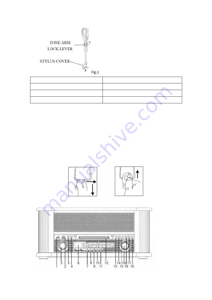 LENCO Classic Phono TCD-2550 User Manual Download Page 44