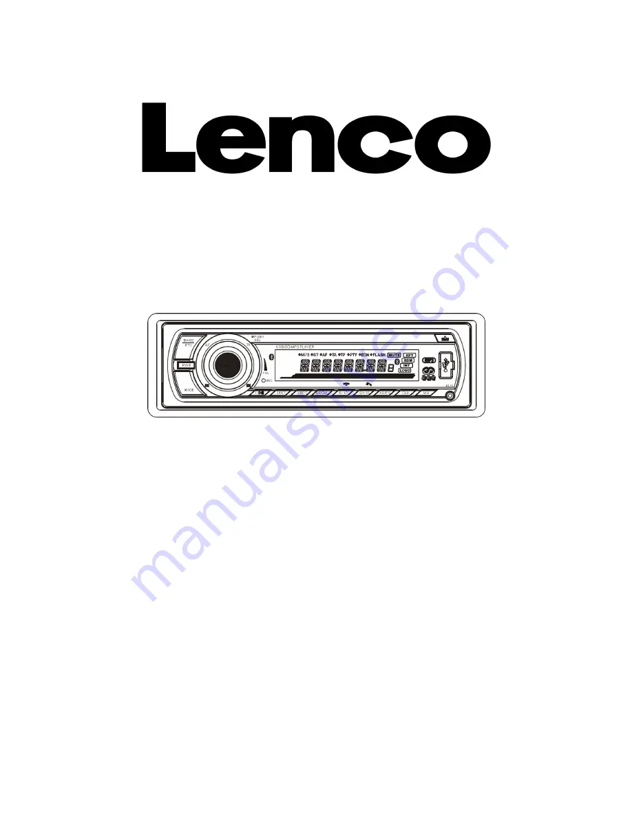 LENCO CS-430BT Instruction Manual Download Page 1