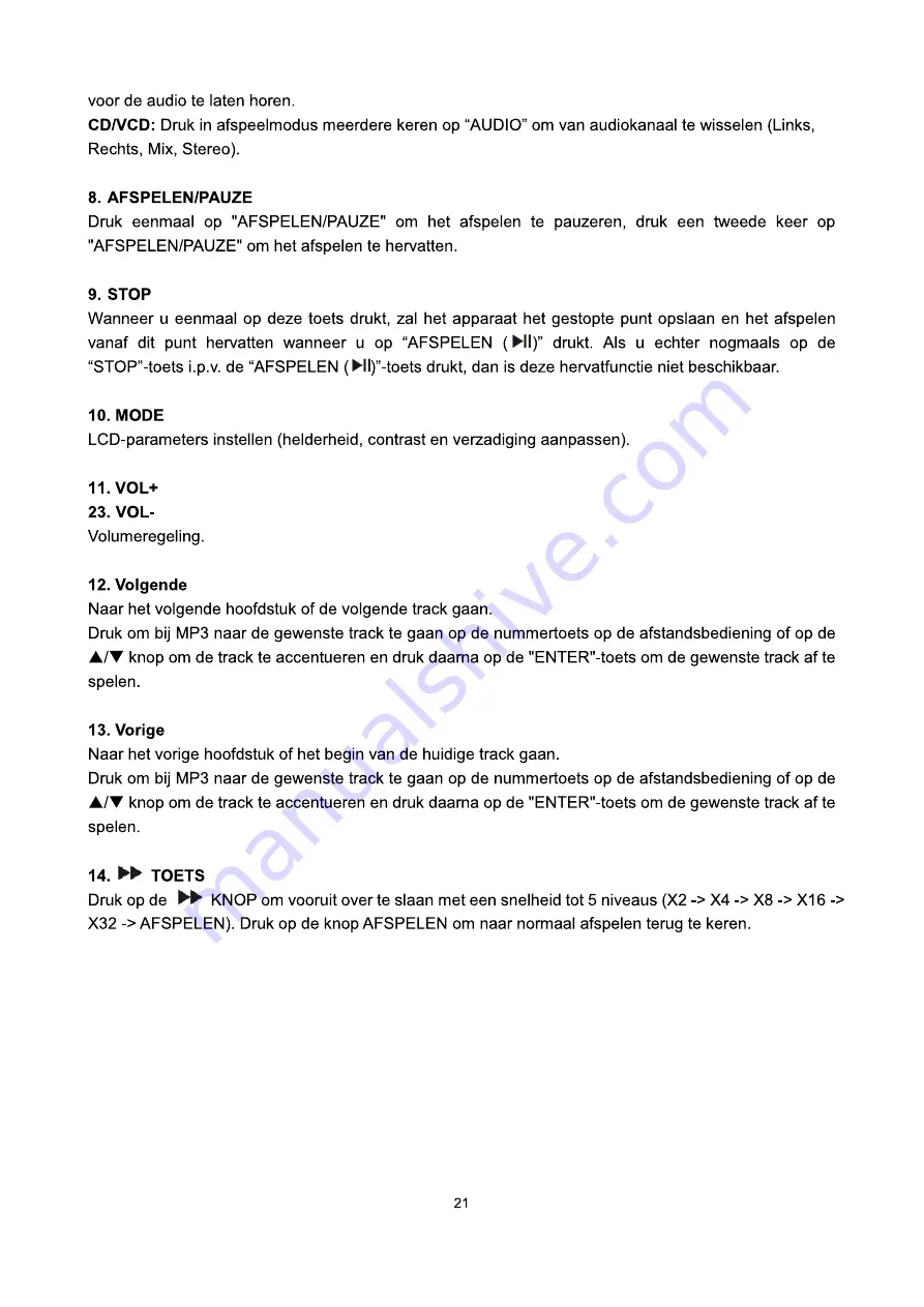 LENCO DVP-9331 User Manual Download Page 21