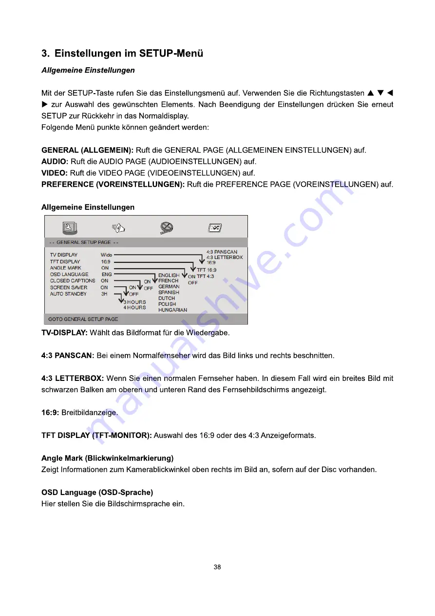 LENCO DVP-934 User Manual Download Page 38