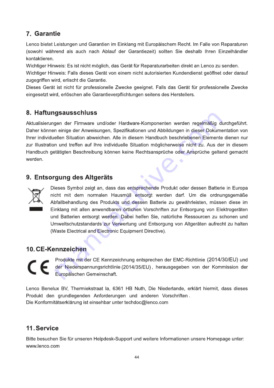 LENCO DVP-934 User Manual Download Page 44