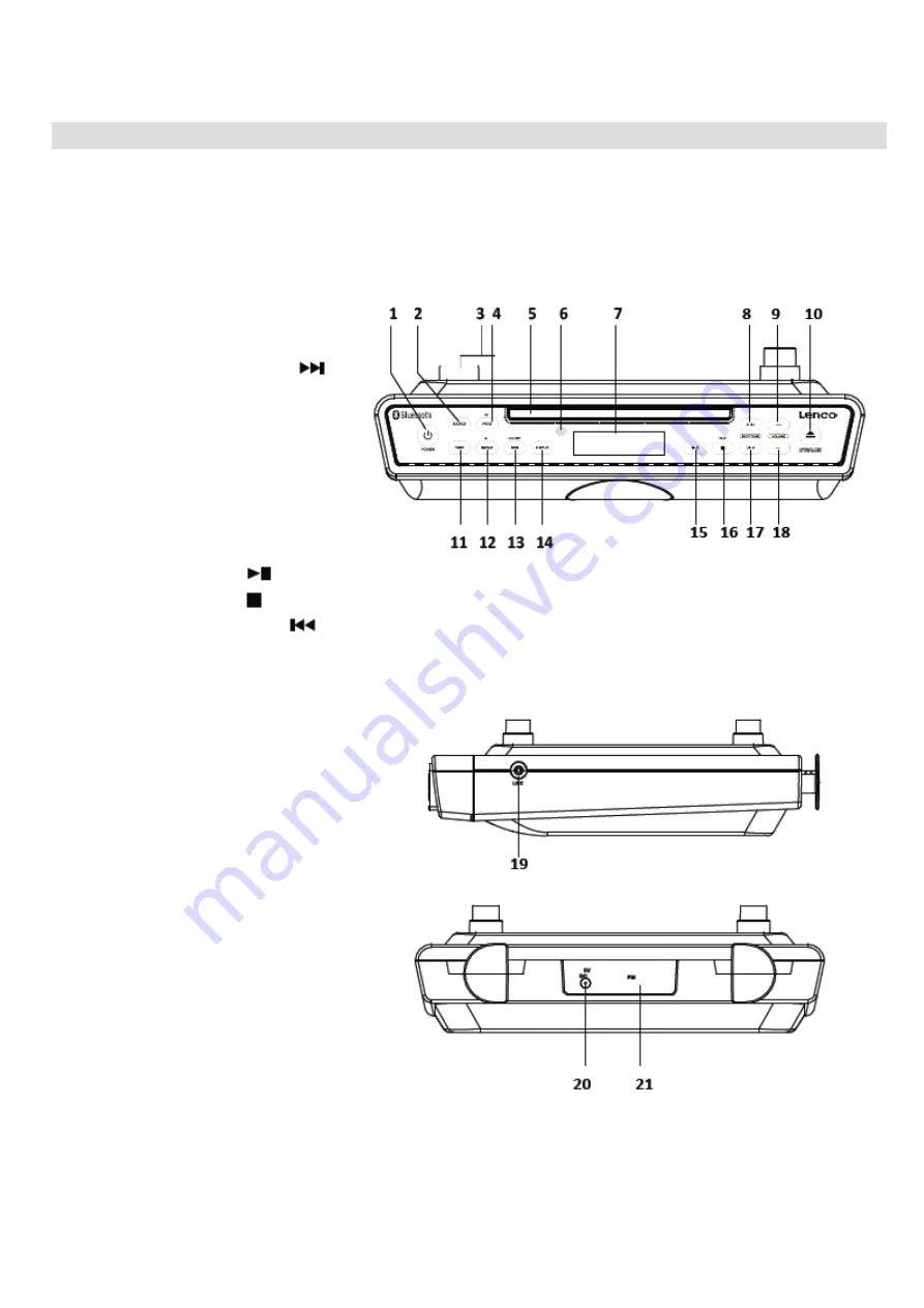 LENCO KCR-150 User Manual Download Page 13