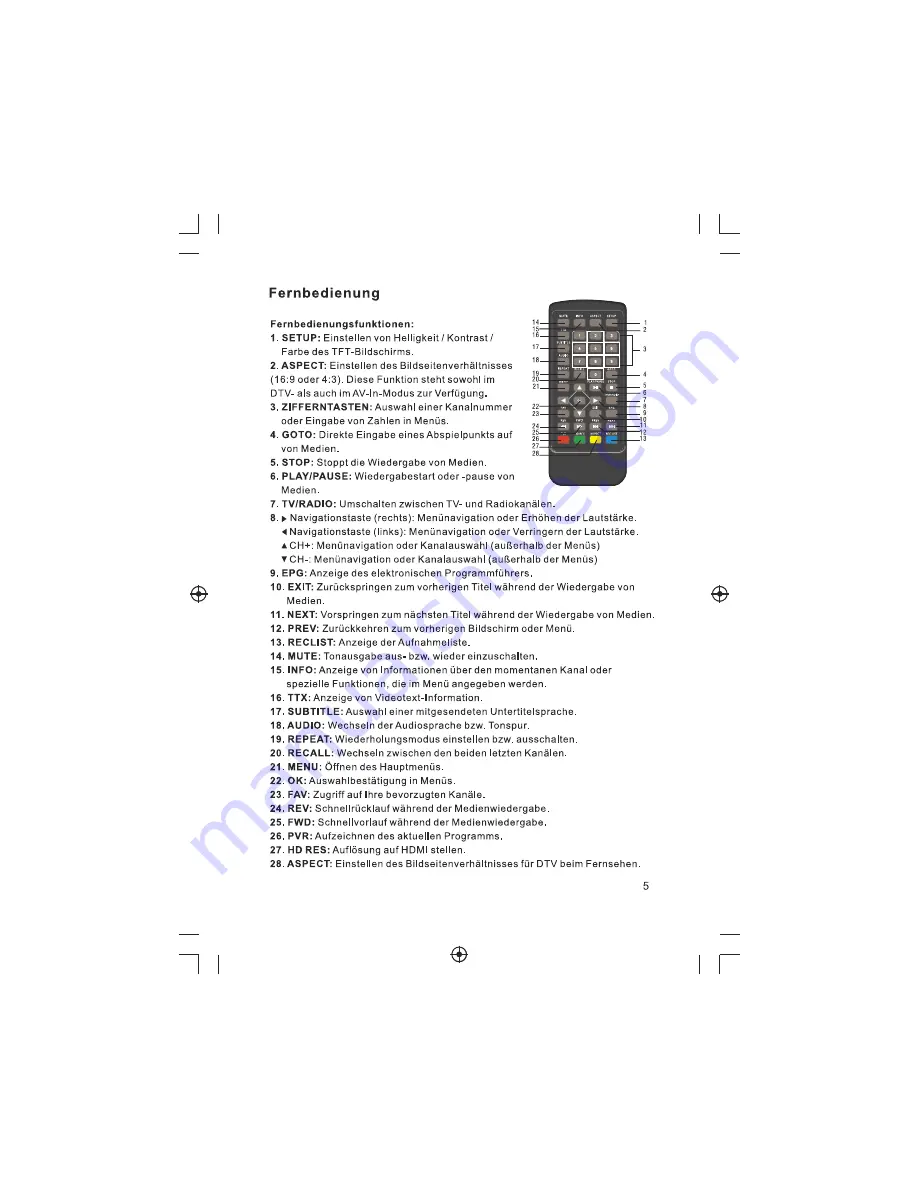 LENCO TFT-926 Скачать руководство пользователя страница 25