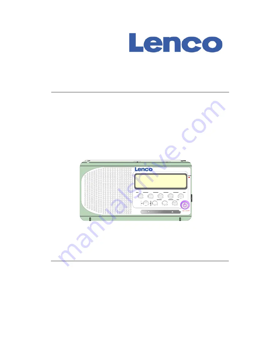 LENCO WR-34 PLL Operating Manual Download Page 1