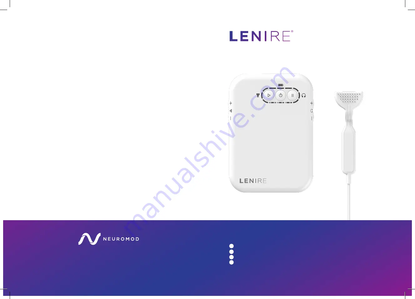 LENIRE Tinnitus User Manual Download Page 1