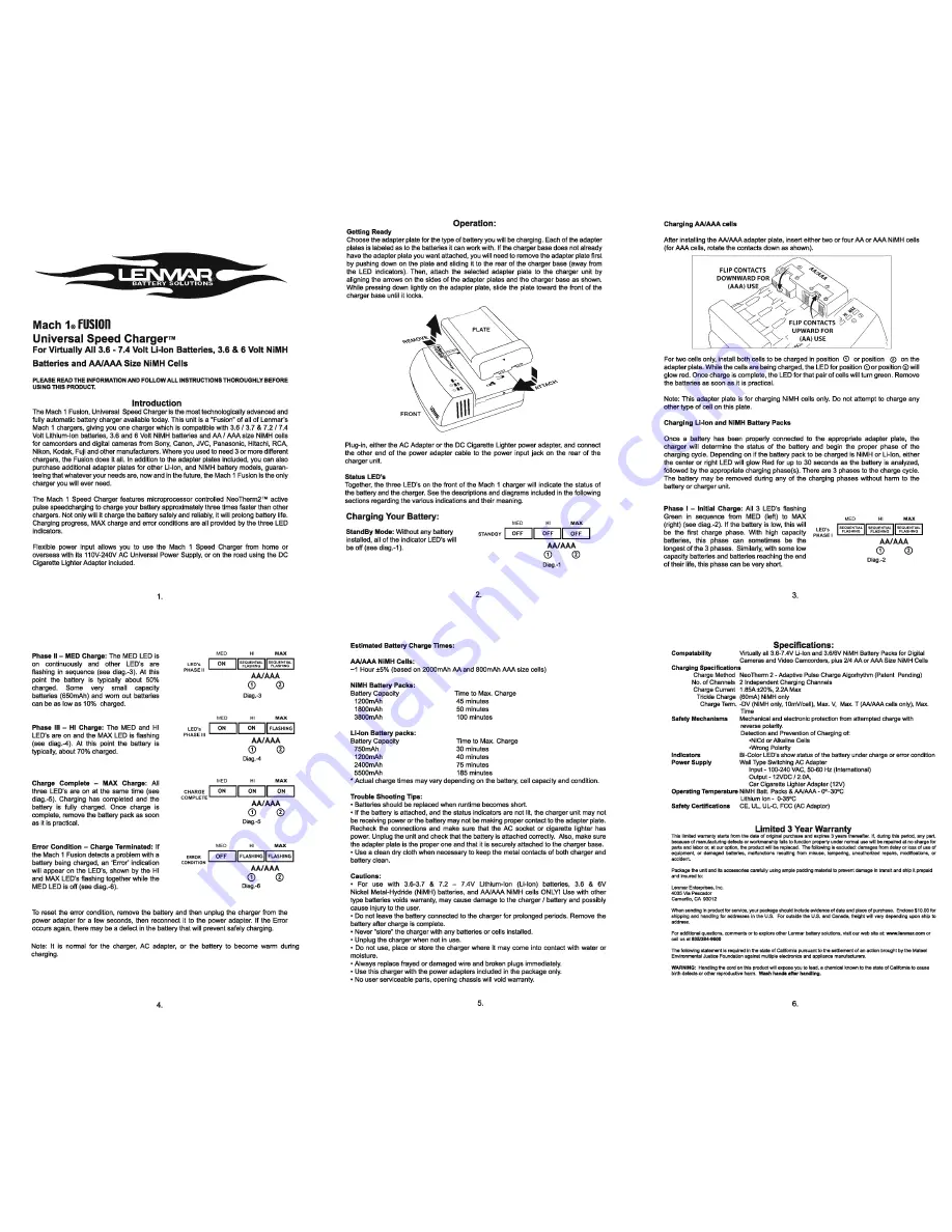 Lenmar MSC1U Owner'S Manual Download Page 1