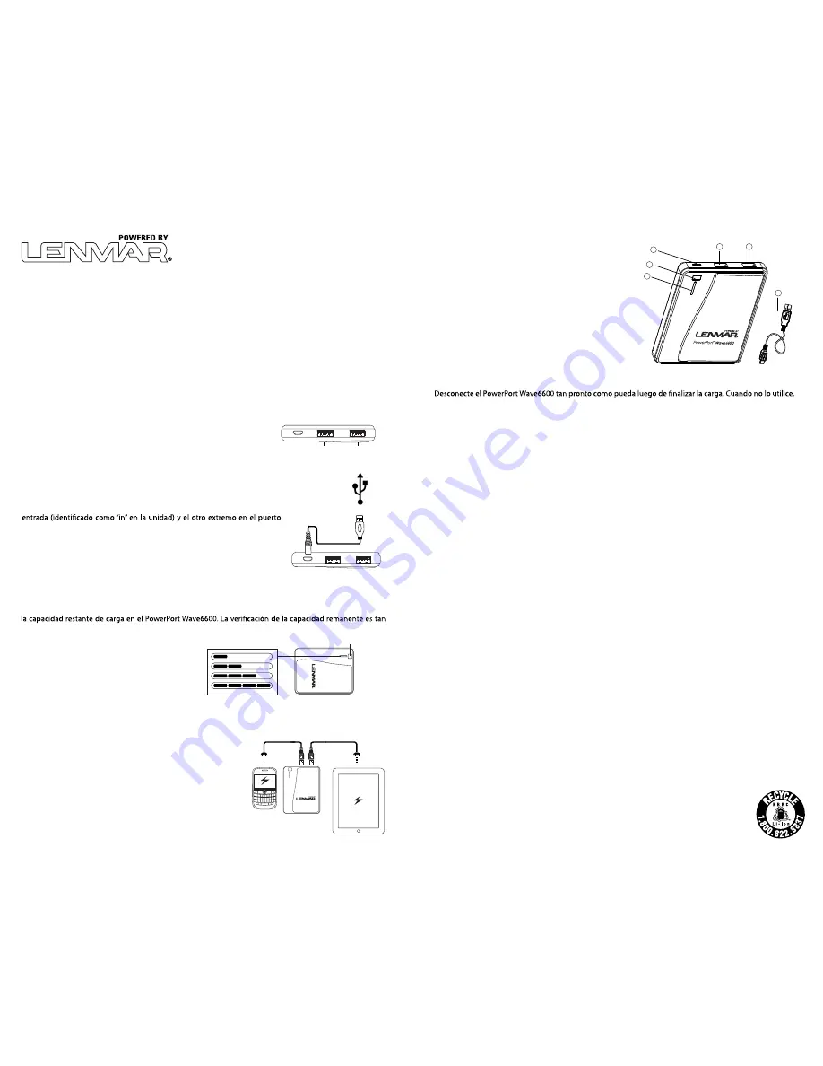 Lenmar PPW66 Owner'S Manual Download Page 3