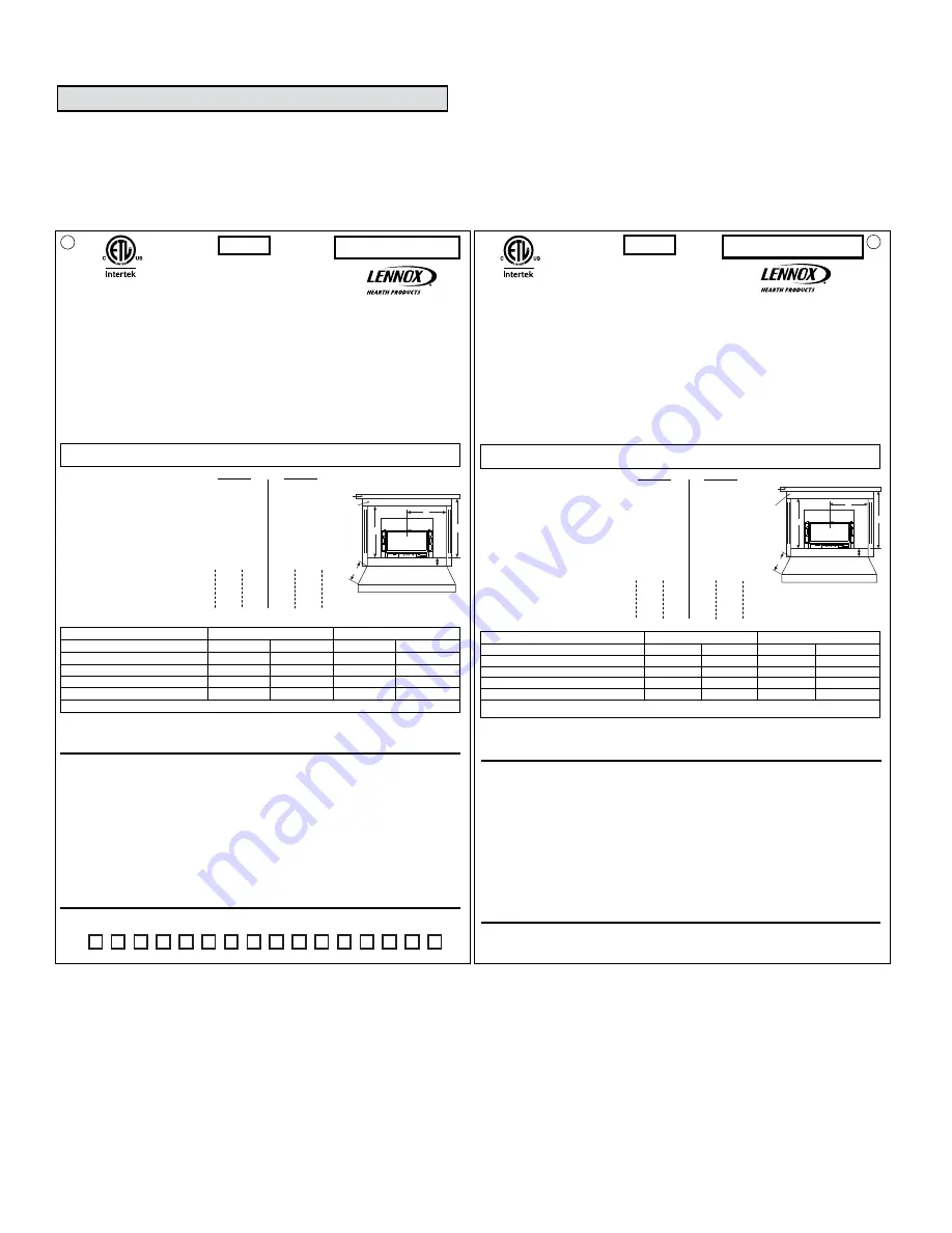 Lennox Hearth Products Elite RAVENNA IPI Install And Operation Instructions Download Page 36