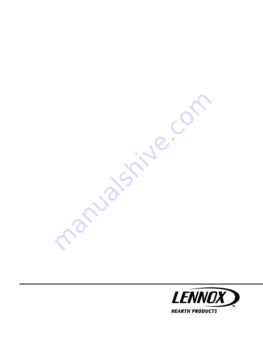 Lennox Hearth Products Merit CR-3835L Installation Instructions Manual Download Page 24