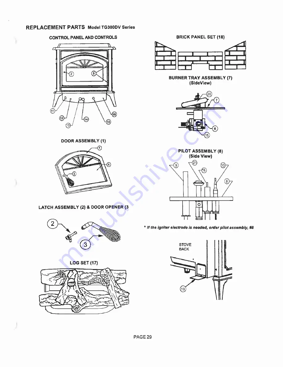 Lennox Hearth Products TG300DV Скачать руководство пользователя страница 29