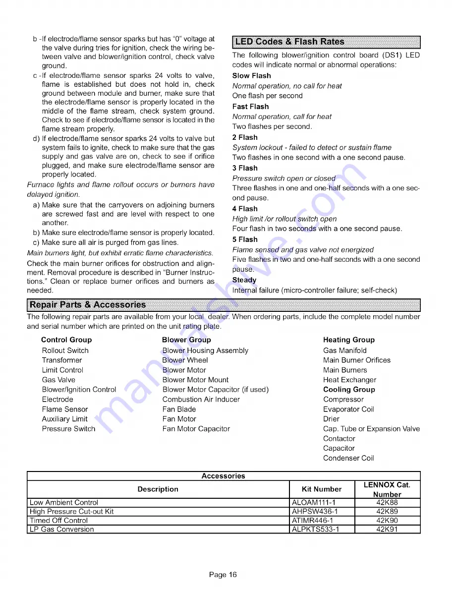 Lennox 10GCS-024 Installation Instructions Manual Download Page 16