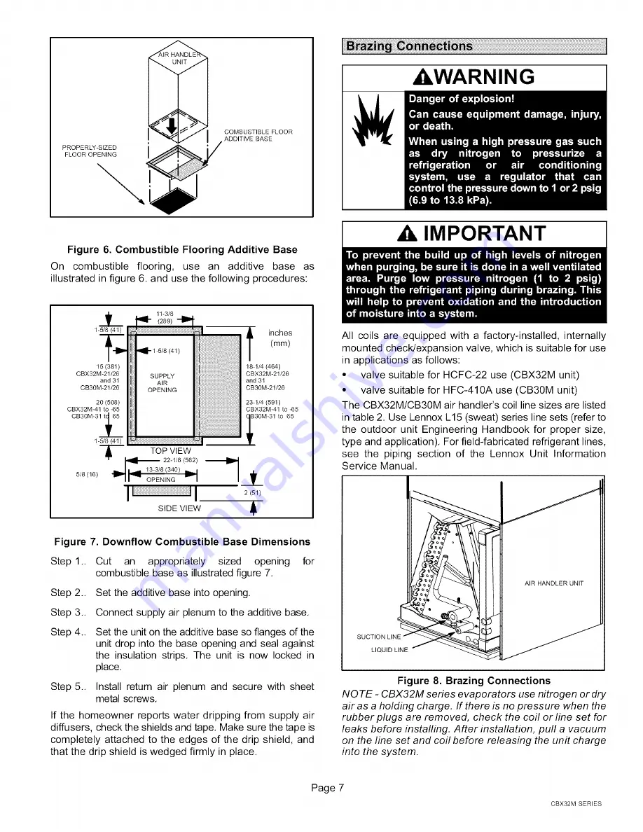 Lennox Elite CBX32M-018 Installation Instructions Manual Download Page 7