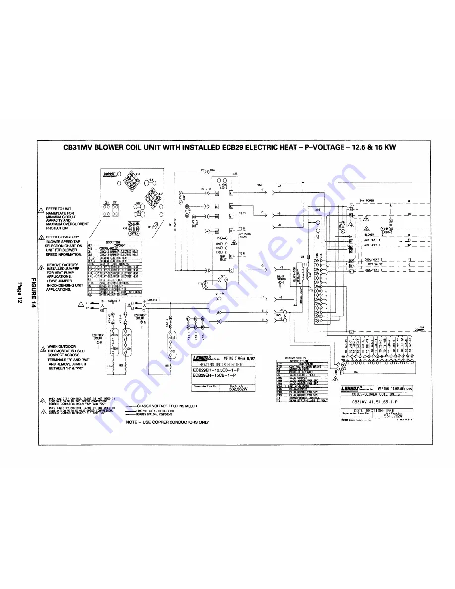 Lennox EvenHeater ECB29EH Installation Instructions Manual Download Page 12