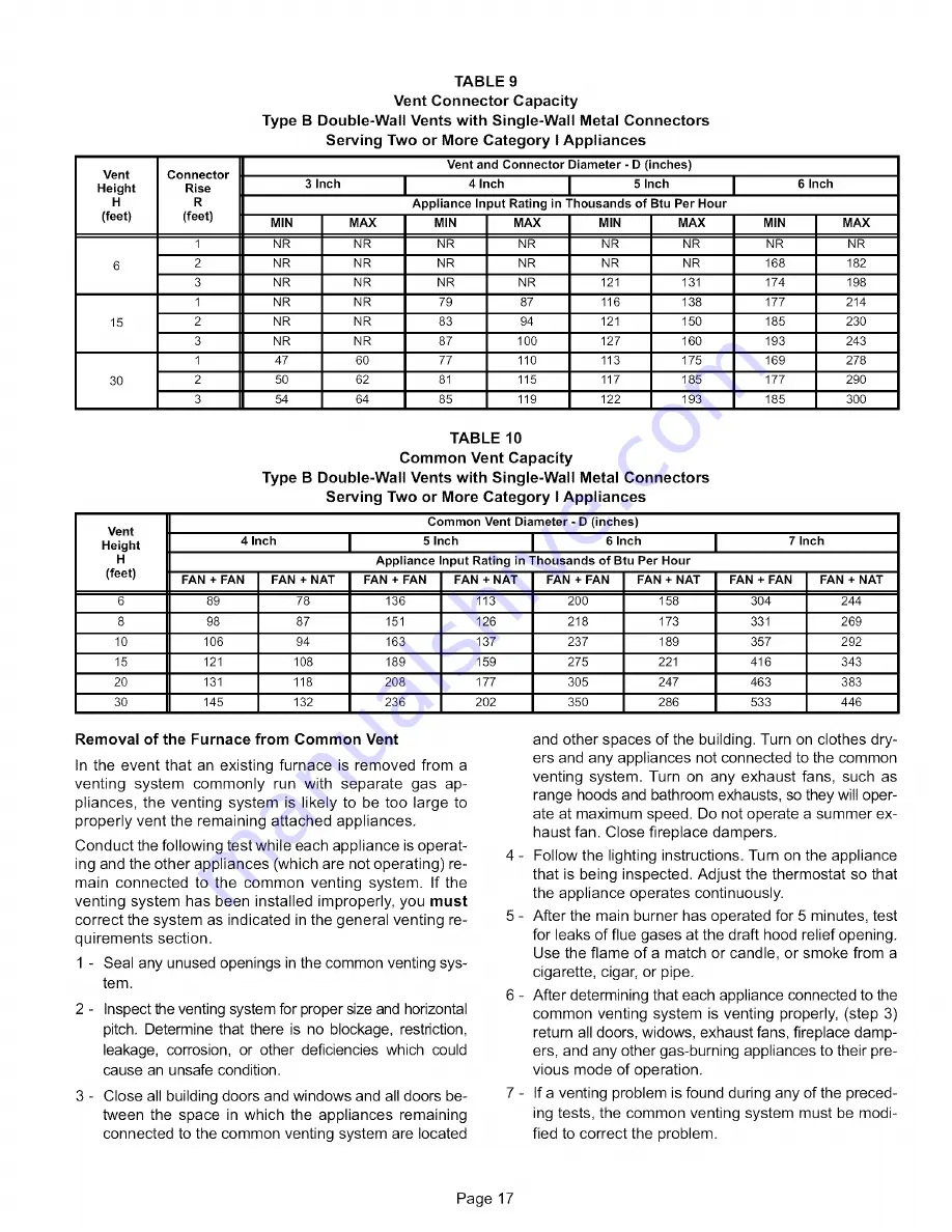 Lennox G40DF(X)-24A-045 Installation Instructions Manual Download Page 17