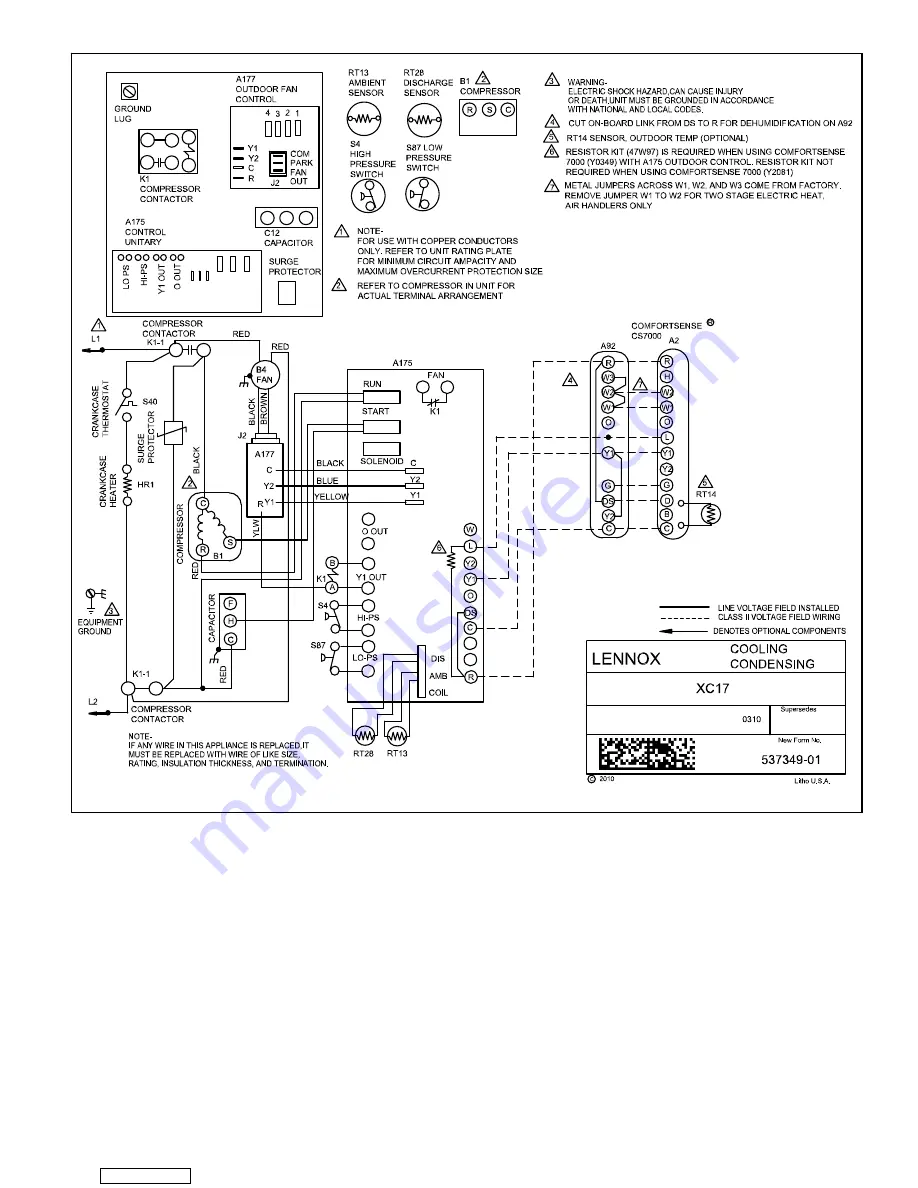 Lennox Signature XC17 Скачать руководство пользователя страница 21