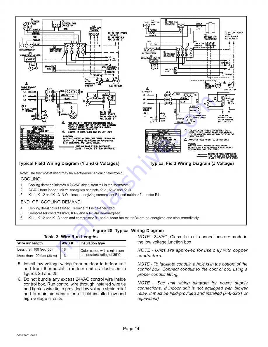 Lennox TSA036S4N41 Installation Instructions Manual Download Page 14