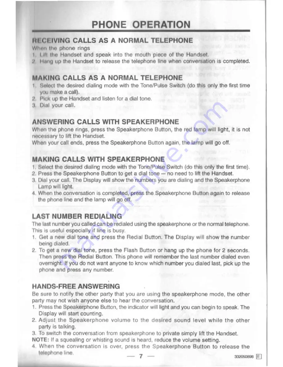 Lenoxx Sound PH-332 Operating Instructions Manual Download Page 8