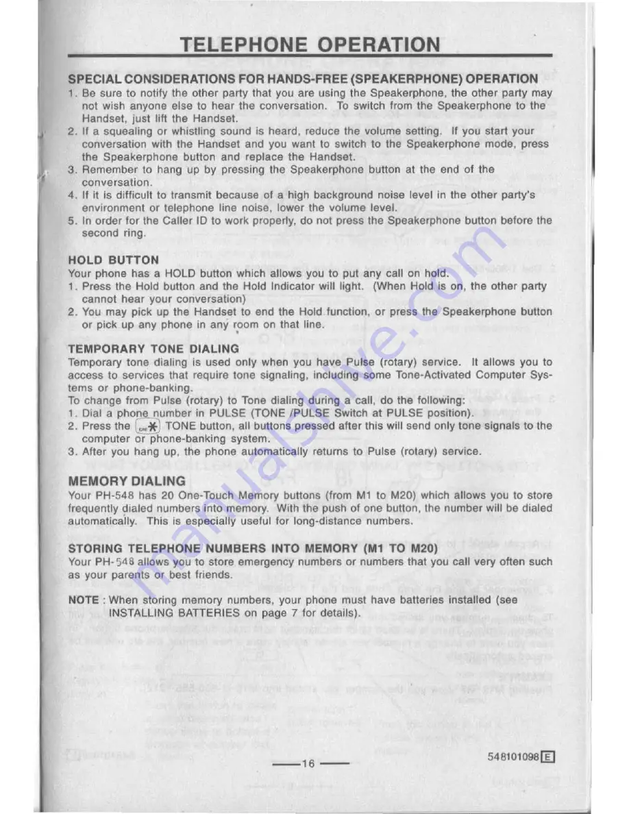 Lenoxx Sound PH-548 Operating Instructions Manual Download Page 18