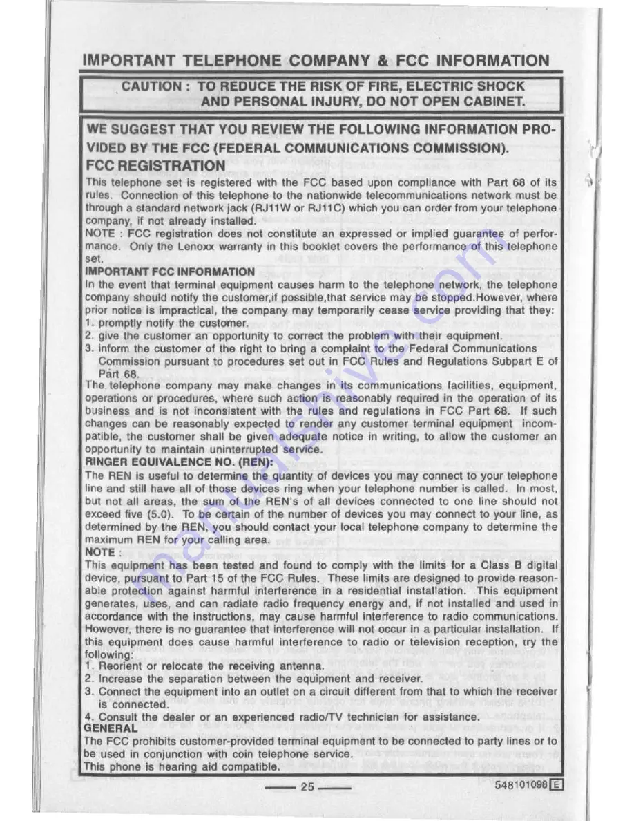 Lenoxx Sound PH-548 Operating Instructions Manual Download Page 27