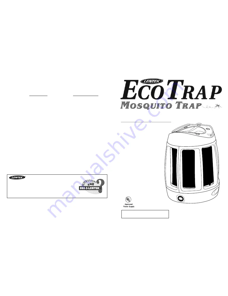 Lentek Eco Trap Скачать руководство пользователя страница 1