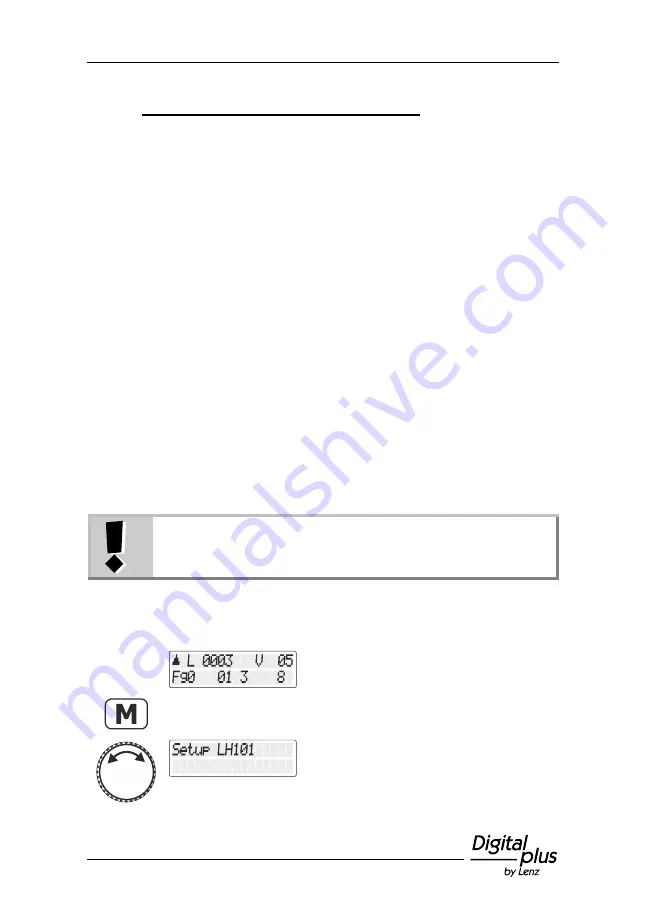 Lenz Digital plus LH101 Operating Manual Download Page 81