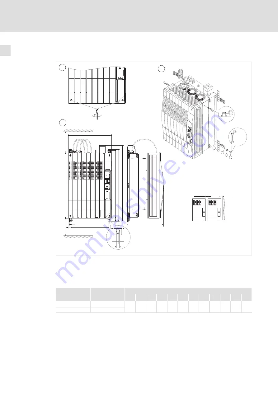 Lenze 8200 vector E82CV153K4B Mounting Instructions Download Page 42