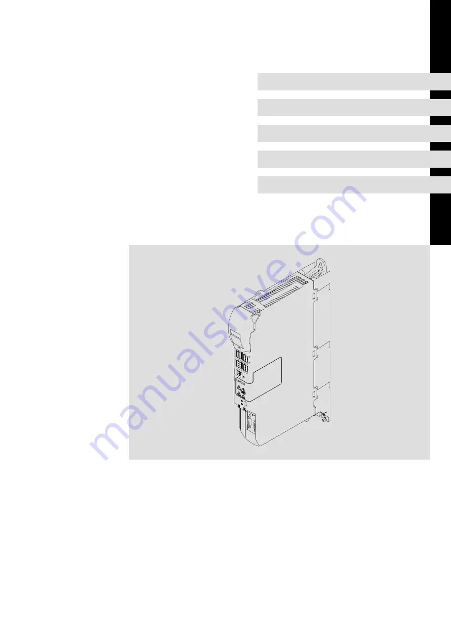 Lenze E70AC Series Скачать руководство пользователя страница 1